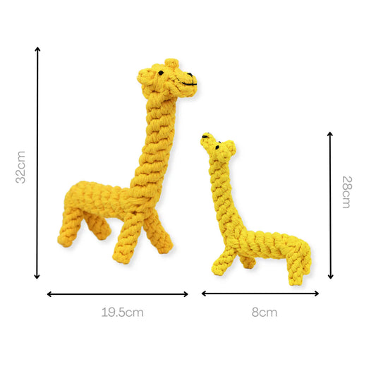 Giraffe rope toy