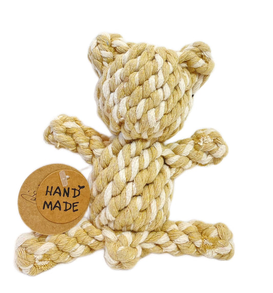 Coffee Bear rope toy