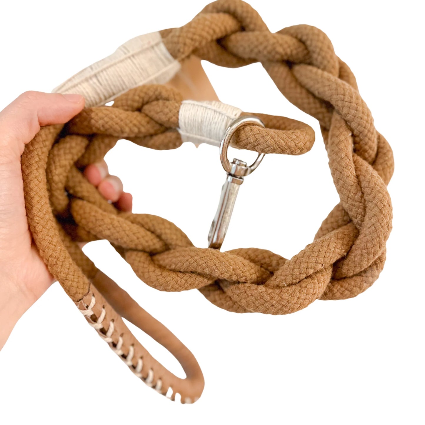 Handmade Brown rope dog leash