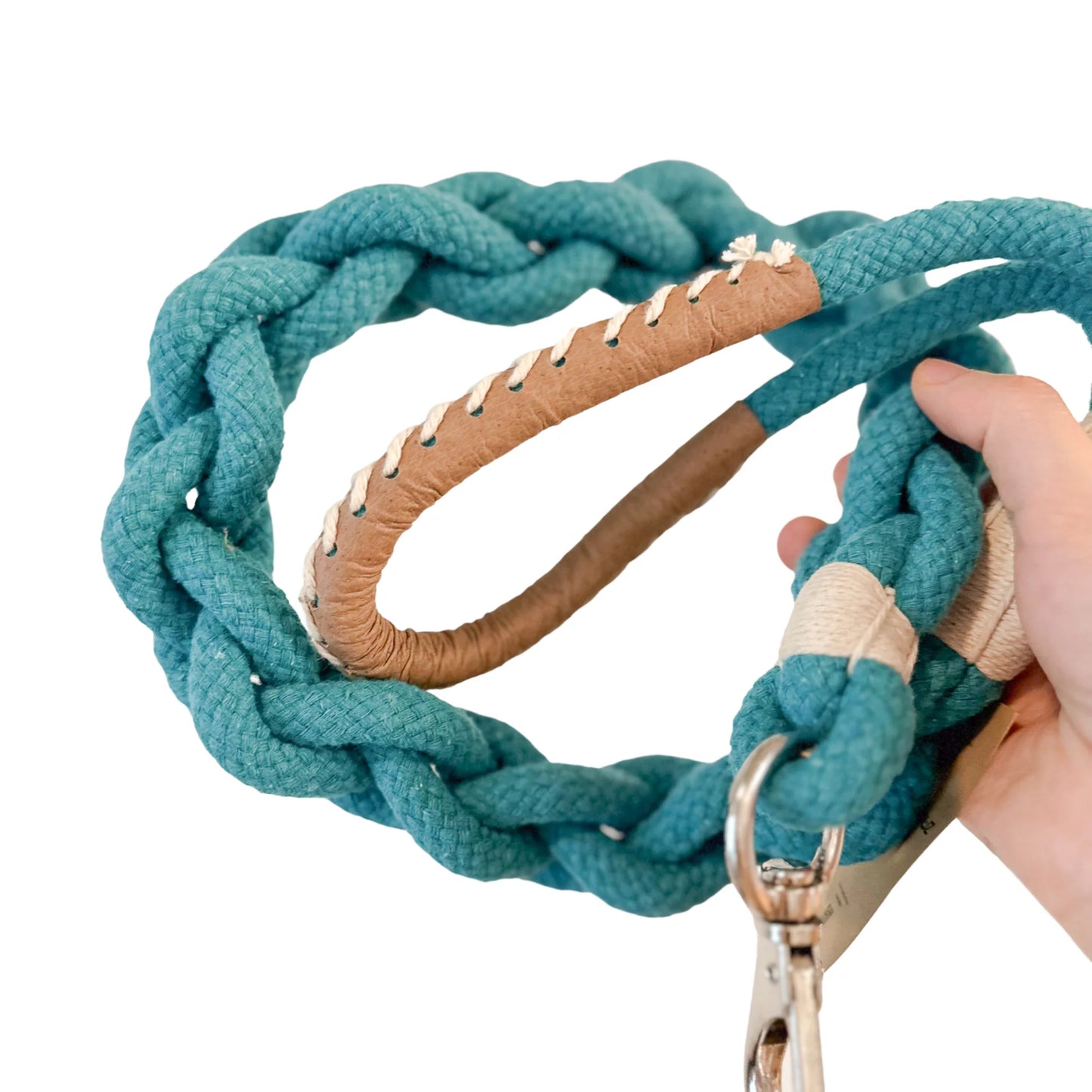 Handmade Blue rope dog leash